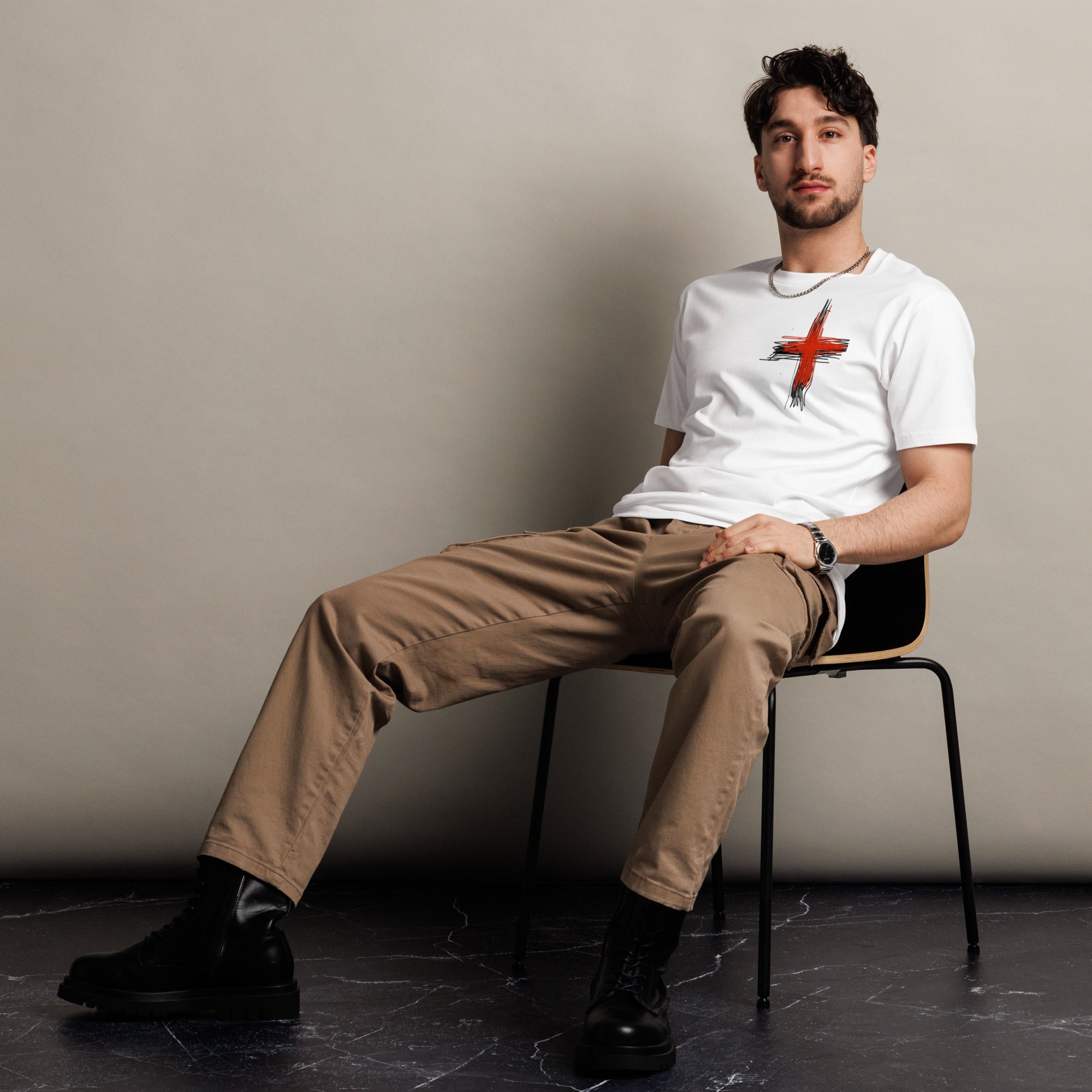 Unisex premium The cross t-shirt