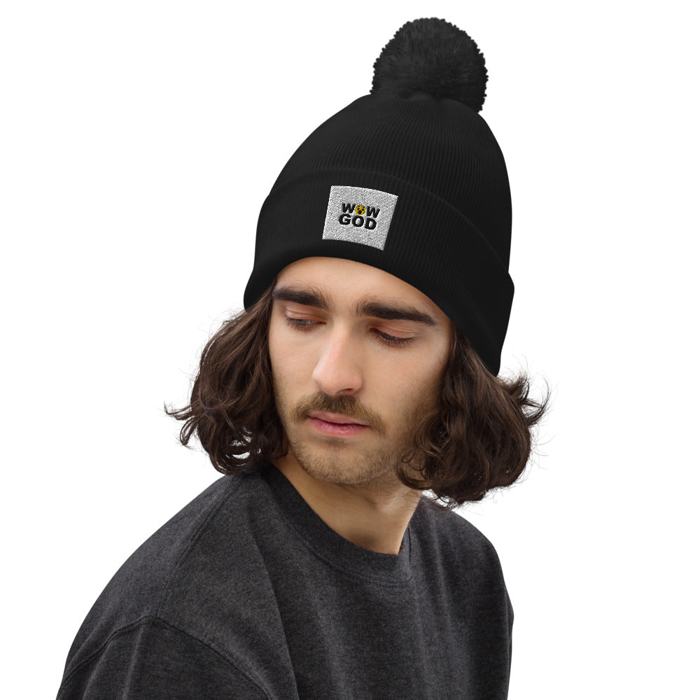 WOW GOD Pom pom beanie