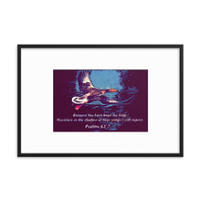 Load image into Gallery viewer, Psalms 63:7 Framed photo paper poster
