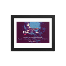 Load image into Gallery viewer, Psalms 63:7 Framed photo paper poster
