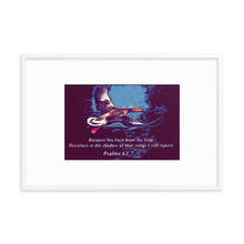 Load image into Gallery viewer, Psalms 63:7 Framed photo paper poster
