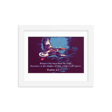 Load image into Gallery viewer, Psalms 63:7 Framed photo paper poster
