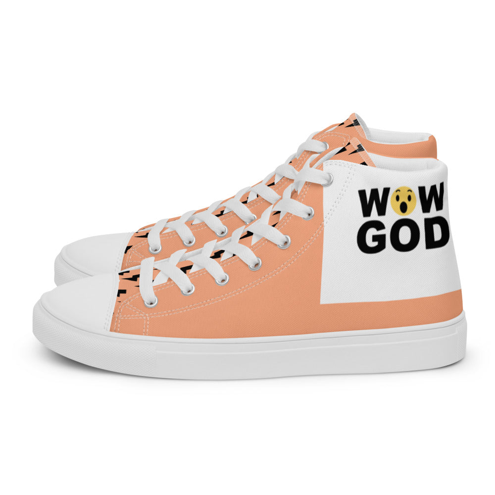 WOW GOD Women’s high top canvas shoes